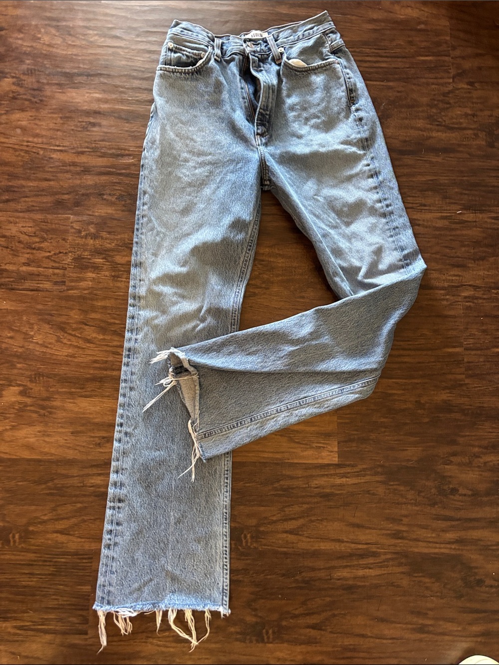 Agolde Light Blue High-Rise Jeans